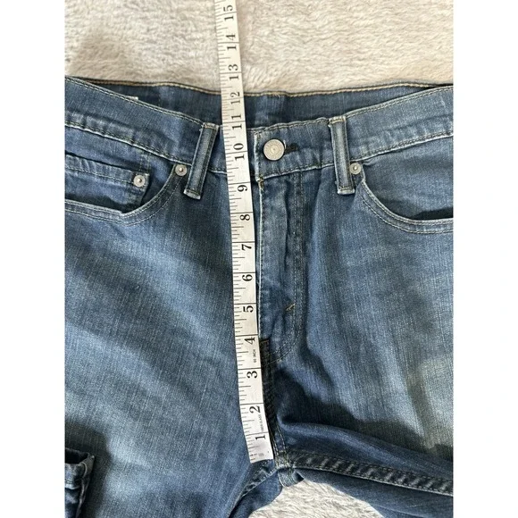 Levi's 511 Mens Blue Denim Slim Jeans Size 34x34 Act (34x32) Pants - Picture 5 of 9